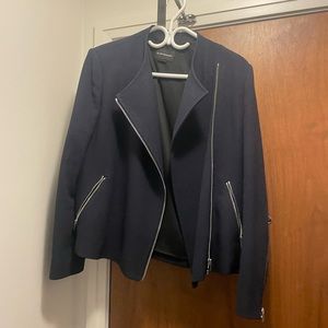 Club Monaco Indigo Moto Blazer Jacket